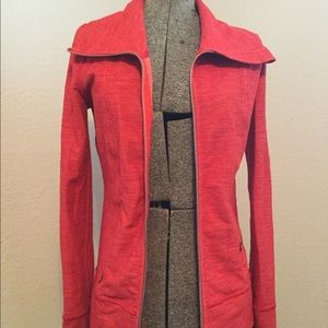 Lulelemon Red Orange Activewear Jacket